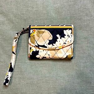 Vera Bradley Wristlet, Vera Small Wallet with Wrist Strap, ID holder